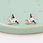 Sterling Silver Dairy Cow Stud Earrings, thumbnail 6 of 11