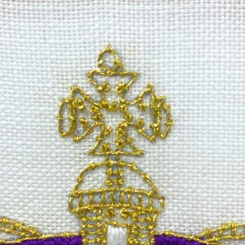 Coronation Crown Embroidery Kit, 6 of 12