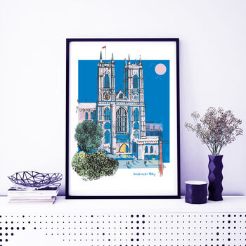 Westiminster Abbey London A3 Print, 3 of 3