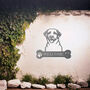 Personalised Labrador Retriever Welcome Gift Metal Wall Art Decor For Home Or Garden, thumbnail 6 of 11