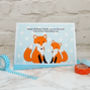 'Fox And Baby' Personalised Birthday Card, thumbnail 1 of 4