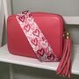 Graffiti Hearts Bag Strap | Extra Long Crossbody Replacement Bag Strap, thumbnail 7 of 12