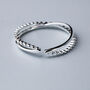 Sterling Silver Adjustable Double Band Ring, thumbnail 4 of 6