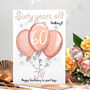 Personalised Balloons Relation 60th Birthday Card, thumbnail 1 of 9