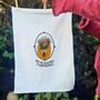 Personalised January Birth Flower Tea Towel, thumbnail 1 of 9