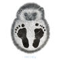 Personalised Baby Hedgehog Footprint Kit, thumbnail 5 of 5