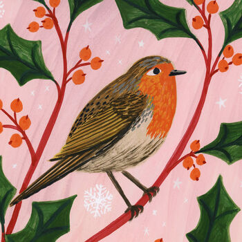 Robin Bird Art Print, 5 of 6