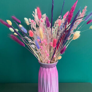 The Spring Punch Pink And Purple Dried Flower Bouquet, 6 of 6