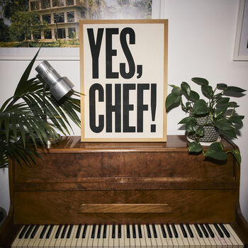 Yes Chef! Typographic Print, 2 of 10