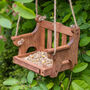 Personalised Wooden Memorial Bench Bird Feeder, thumbnail 2 of 12