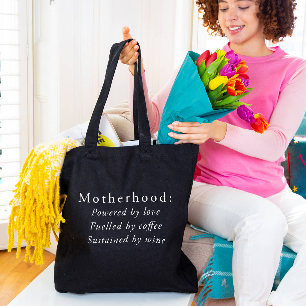 'Motherhood' Mum Tote Bag By Ellie Ellie | notonthehighstreet.com