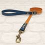 Waterproof Dog Collar And Lead Set Light Brown/Kerosene, thumbnail 3 of 3