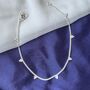 Sterling Silver Grape Summer Payal Indian Anklet, thumbnail 2 of 5