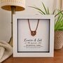 Personalised 3rd Anniversary Gift Framed Faux Leather Heart, thumbnail 3 of 12