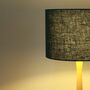Linen Deep Turquoise Lampshade, thumbnail 5 of 9