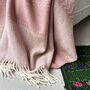 Uptown Wool Throw Pink, thumbnail 5 of 6