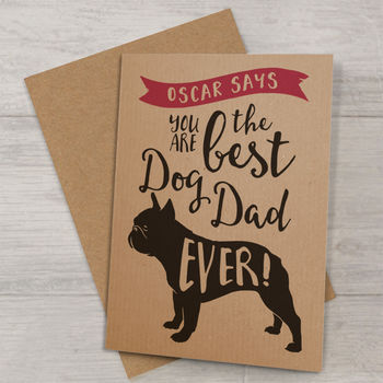 Best Dog Dad Ever 'A6 Size' Card, 12 of 12