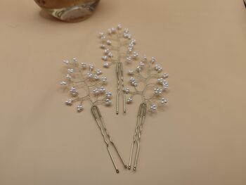 Delicate Pearl Bridal Hair Pin – Elegant And Versatile, 4 of 10