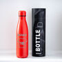 Personalised Football Shirt Name Thermos Water Bottle, thumbnail 8 of 10