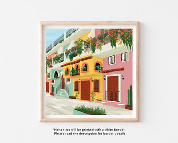 Puerto Vallarta In Mexico Art Print, 4 of 4