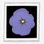 Hand Iced Violet February Birth Flower Letterbox Biscuit, thumbnail 1 of 5
