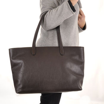 The Serafina Tote In Chocolate, 2 of 4
