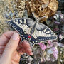 Swallowtail Butterfly Wooden Christmas Tree Decoration, thumbnail 2 of 5