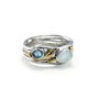 Moonstone And Blue Topaz Ring, thumbnail 6 of 7