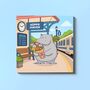 Cute Hippopotamiss You Card | Animal Greeting Card, thumbnail 1 of 4