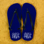 Monogrammed Flip Flops, thumbnail 4 of 6