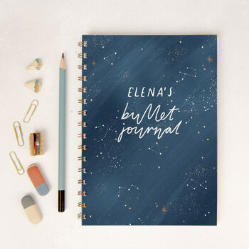 Peaceful Night Personalised Bullet Journal, 2 of 11