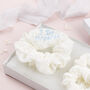 Personalised Lace 'I Do' Hair Scrunchies, thumbnail 2 of 8