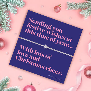 Sending Festive Wishes Star Christmas Bracelet, 2 of 6