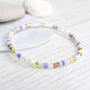 Blossom Multicoloured Seed Bead Friendship Bracelet, thumbnail 1 of 4