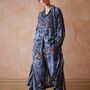 Nocturnal Garden Kimono Midnight Blue, thumbnail 2 of 6