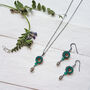 Silver Flower Necklace And Earring Gift Set, thumbnail 5 of 7