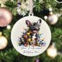 Personalised French Bulldog In Christmas Lights, thumbnail 10 of 11
