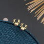 Christmas Reindeer With Antler Earrings, thumbnail 3 of 6