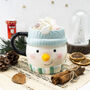Christmas Jolly Snowman Snack Mug With Gift Box, thumbnail 1 of 7