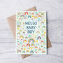 New Baby Boy Card, Rainbow New Baby Card, thumbnail 1 of 3