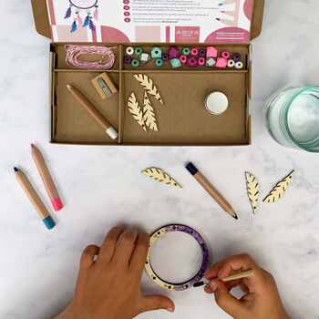 Make Your Own Dreamcatcher Craft Kit Activity Box, 5 of 12