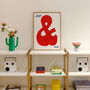 You And Me Hand Painted Typography Wall Art Print, thumbnail 7 of 8