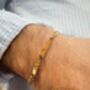 Golden Personalised Chain Bracelet, thumbnail 8 of 10