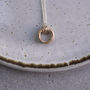 Silver/Gold Blended Aphrodite Mini Necklace, thumbnail 1 of 2