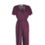 Jersey Lounge Trousers In Burgundy, thumbnail 4 of 4