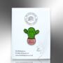 Not A Hugger Cactus Plant Enamel Pin Badge, thumbnail 4 of 8
