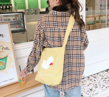 Duck Big And Small Side Crossbody Handle Tote Bag, 4 of 8