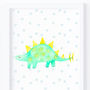Dinosaur Art Print Set For Children, thumbnail 6 of 7