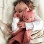 Personalised Organic Cotton Easter Bunny Baby Comforter, thumbnail 3 of 12
