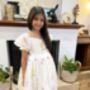 Charlee In Ivory White ~ Flower Girl /Party Dress, thumbnail 6 of 9